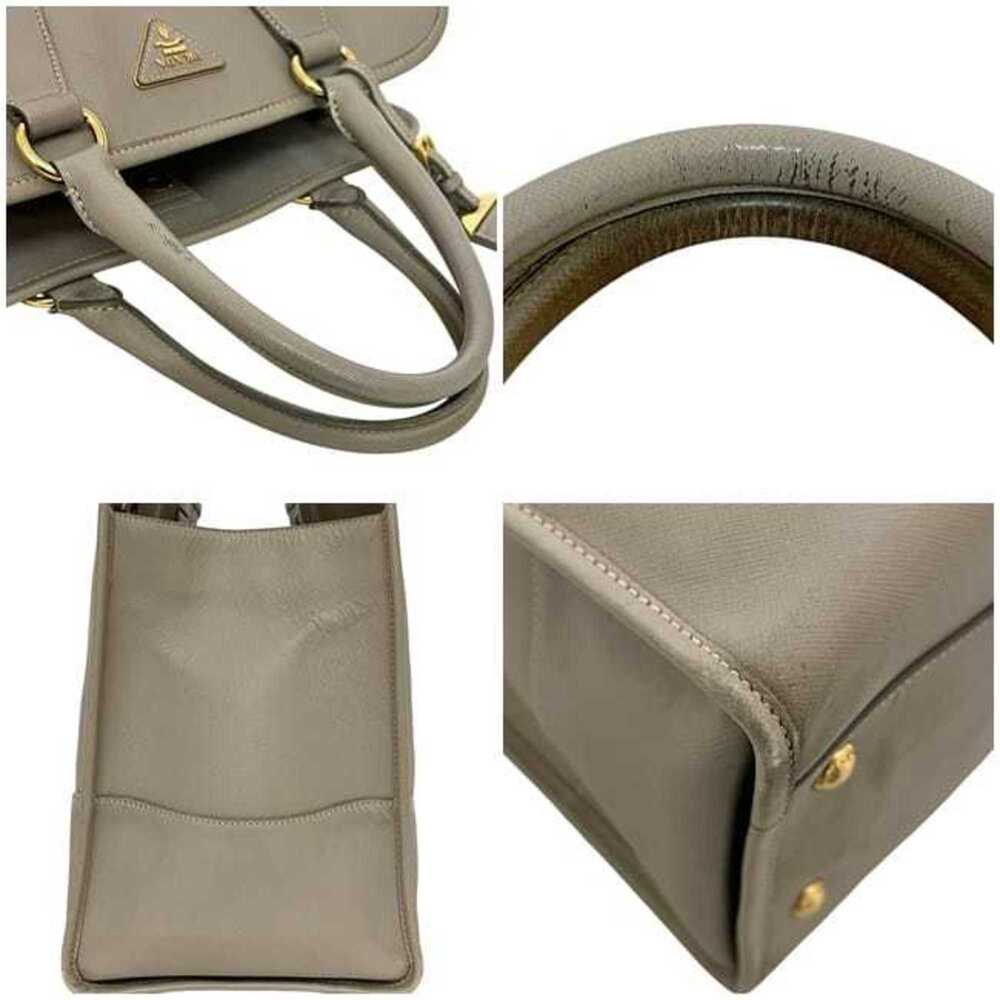 PRADA Cream Leather Saffiano Shoulder Bag - Picture 7 of 11
